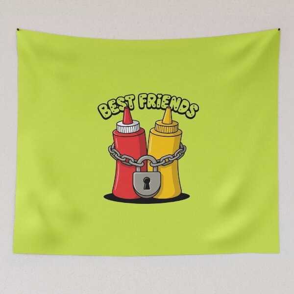 Item preview, Ketchup And Mustard Chained Together Best Friends designed and sold by Rare By Hero.