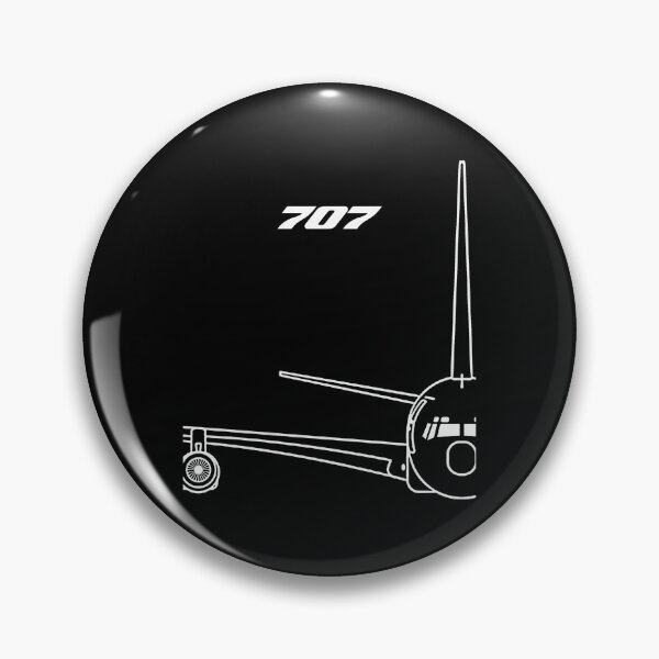 Item preview, 707 Jetliner Front View Typography Art (White Edition) designed and sold by Magazine Combate.