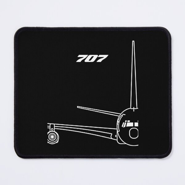 Item preview, 707 Jetliner Front View Typography Art (White Edition) designed and sold by Magazine Combate.