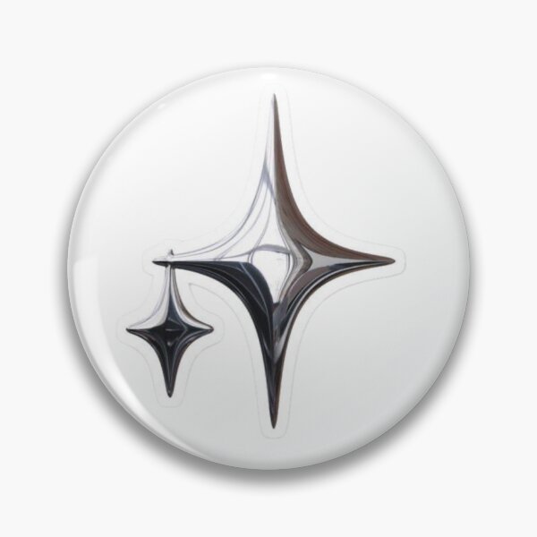 Item preview, Silver Chrome Y2K Sparkle Stars designed and sold by Mceciliart.