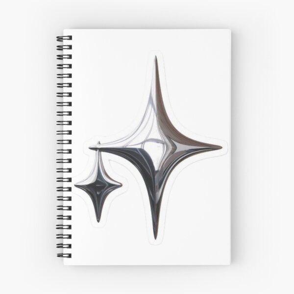 Item preview, Silver Chrome Y2K Sparkle Stars designed and sold by Mceciliart.