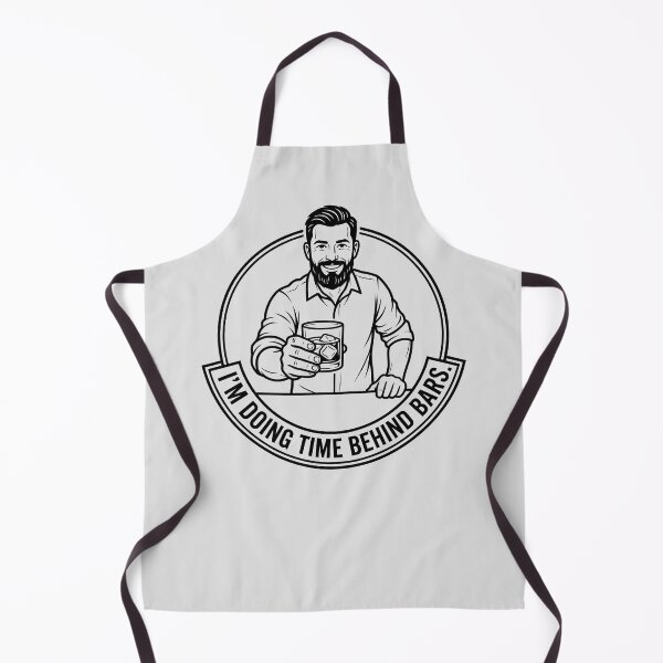 Item preview, I'm Doing Time Behind Bars - Cheers from a Smiling Bartender Patron designed and sold by ThreadRiotTees.