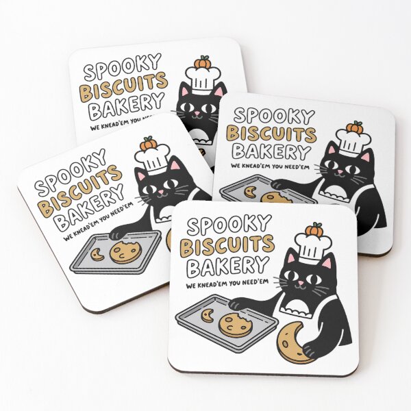 Item preview, Spooky Biscuits Bakery Black Cat Halloween Cookies designed and sold by Rtcraftani.