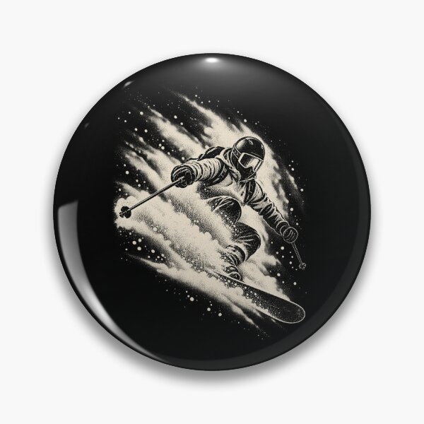 Item preview, Vintage Snow Skiing Retro Skier Winter Mountain Sports   designed and sold by SOUFIANE1991.