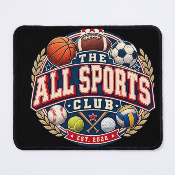 Item preview, All Sports Club Vintage Athletic Sports Fan Retro Graphic designed and sold by TulipsArtDesigns .