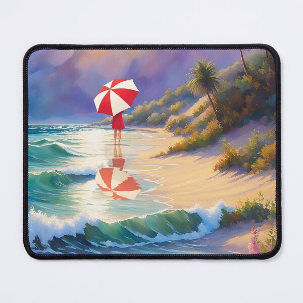 Item preview, PRIVATE STRETCH OF BEACH ALL TO HERSELF designed and sold by Tammera.