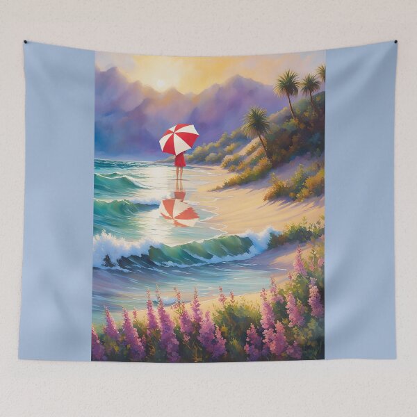 Item preview, PRIVATE STRETCH OF BEACH ALL TO HERSELF designed and sold by Tammera.