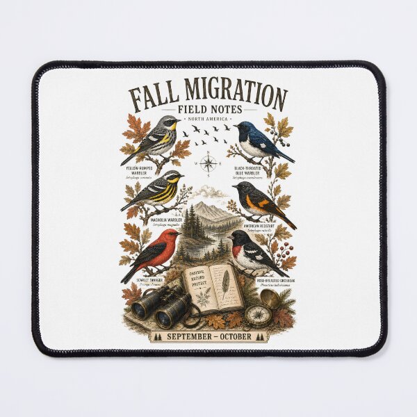Item preview, Fall Migration Field Notes North America Vintage Birding Guide designed and sold by Neurospicy Trolls.