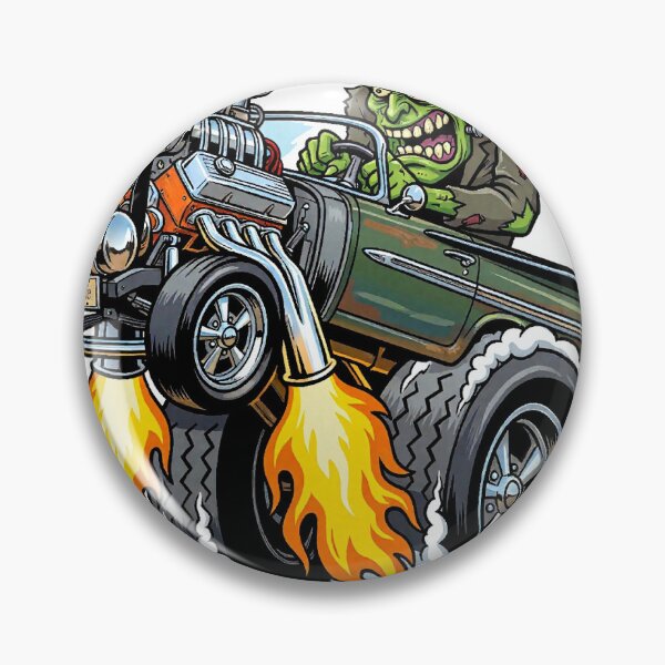 Item preview, El Jefe- Custom El Camino Monster Art | Lowbrow | Kustom Kulture designed and sold by OutlawSpeedShop.