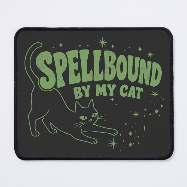 Item preview, Spellbound by My Cat Retro Witchy Cat Magic Design - Green designed and sold by picadillyprints.