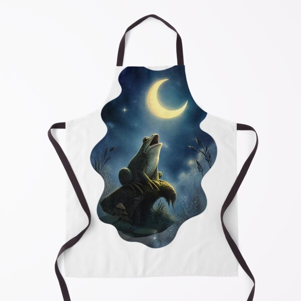 Item preview, Frog Howling At The Moon Funny Gifts For Frog Lovers designed and sold by EdithPrint.