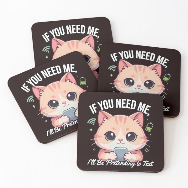 Item preview, Funny Sarcastic Humor If You Need Me I’ll Be Pretending to Text Funny Art Design designed and sold by fantasticdesign.