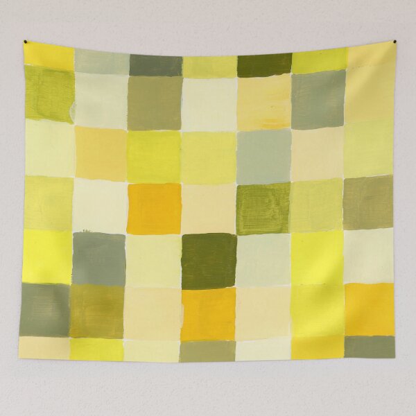 Item preview, Retro Modern Yellow Check Design | Mid Century Yellow Check Pattern designed and sold by sheseddit.