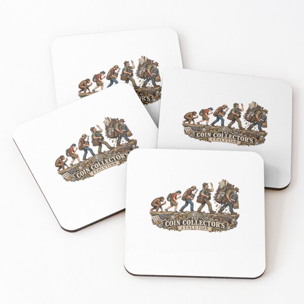Item preview, The Coin Collector's Evolution Funny Numismatics Design designed and sold by Neurospicy Trolls.