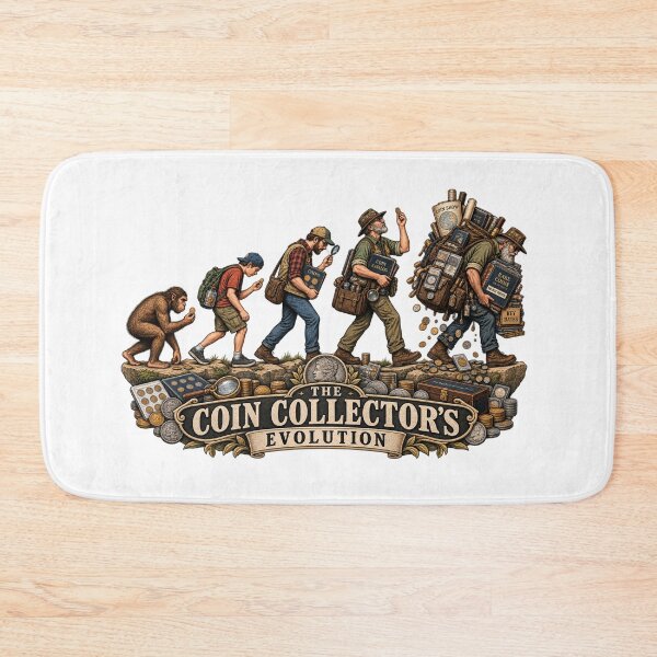 Item preview, The Coin Collector's Evolution Funny Numismatics Design designed and sold by Neurospicy Trolls.