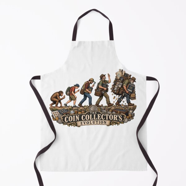 Item preview, The Coin Collector's Evolution Funny Numismatics Design designed and sold by Neurospicy Trolls.