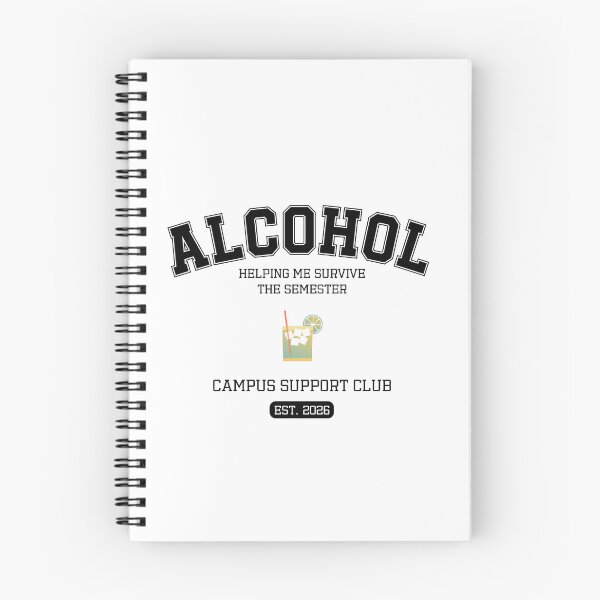 Item preview, Alcohol Getting Me Through This Semester | Funny College Drinking Student Design designed and sold by luckyhue.
