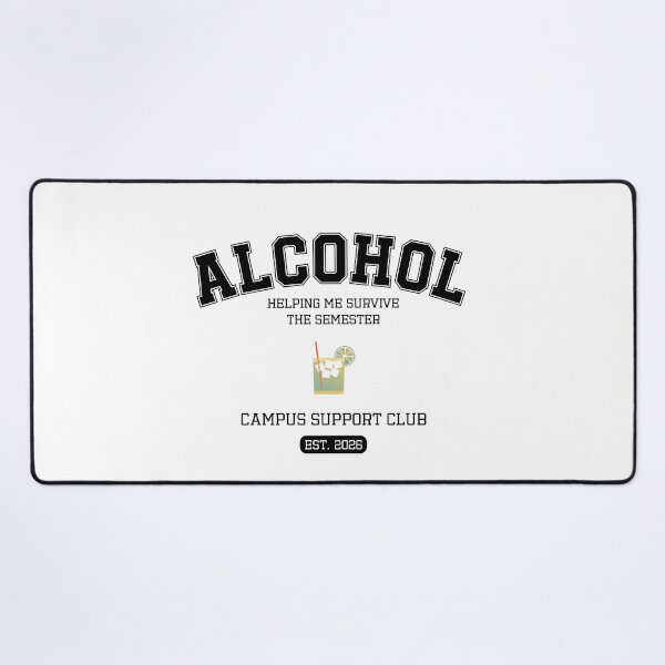 Item preview, Alcohol Getting Me Through This Semester | Funny College Drinking Student Design designed and sold by luckyhue.