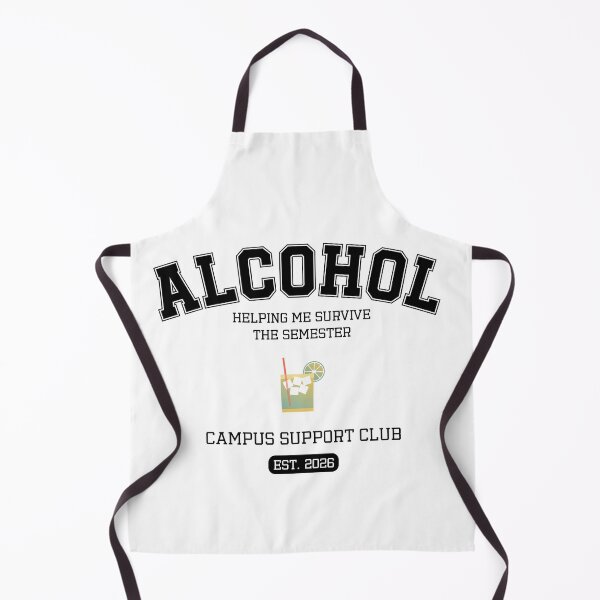 Item preview, Alcohol Getting Me Through This Semester | Funny College Drinking Student Design designed and sold by luckyhue.