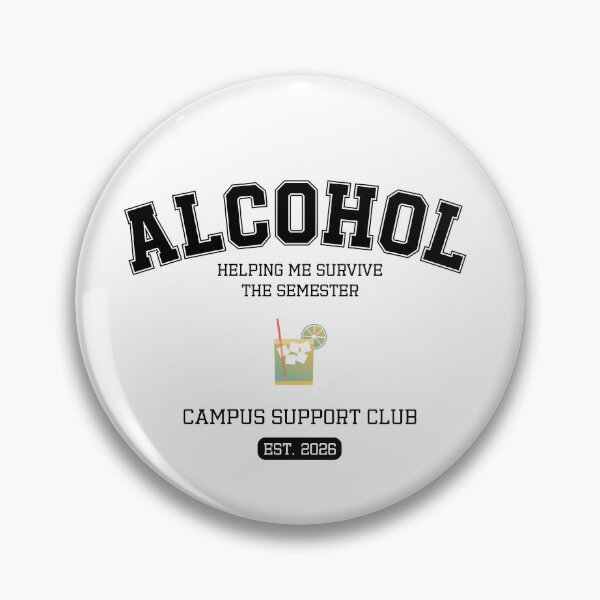 Item preview, Alcohol Getting Me Through This Semester | Funny College Drinking Student Design designed and sold by luckyhue.
