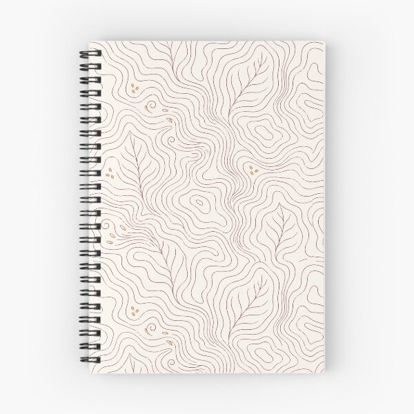 Item preview, Autumn Contours – Minimal Botanical Topographic Line Art designed and sold by astersgraphics.