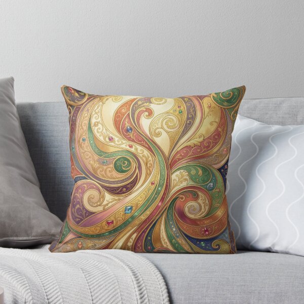 Item preview, Fractal Swirls and Jewels Art Nouveau  designed and sold by pinkal.