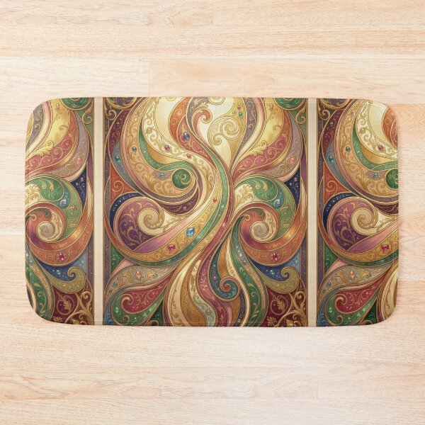 Item preview, Fractal Swirls and Jewels Art Nouveau  designed and sold by pinkal.