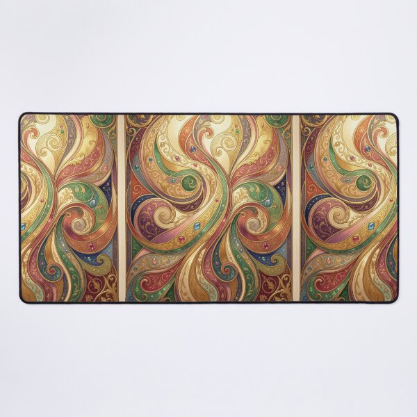 Item preview, Fractal Swirls and Jewels Art Nouveau  designed and sold by pinkal.