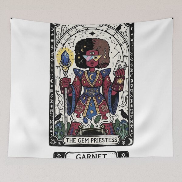 Item preview, Mystic Garnet - Halloween Linocut designed and sold by conamor-bymel.