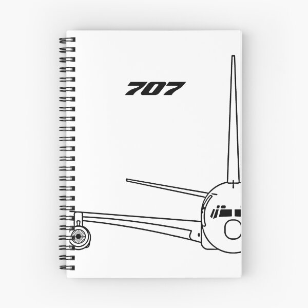 Item preview, 707 Jetliner Front View Typography Art (Black Edition) designed and sold by Magazine Combate.
