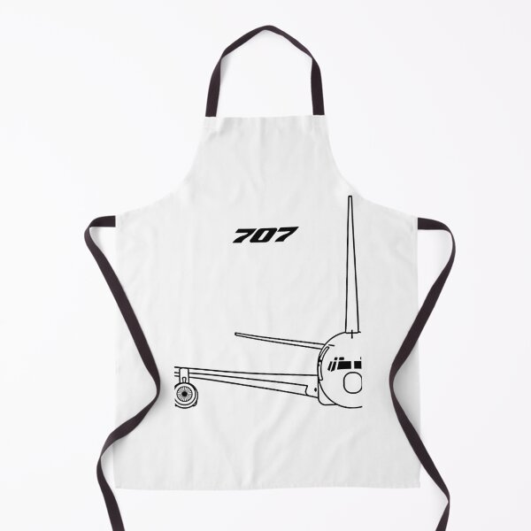 Item preview, 707 Jetliner Front View Typography Art (Black Edition) designed and sold by Magazine Combate.