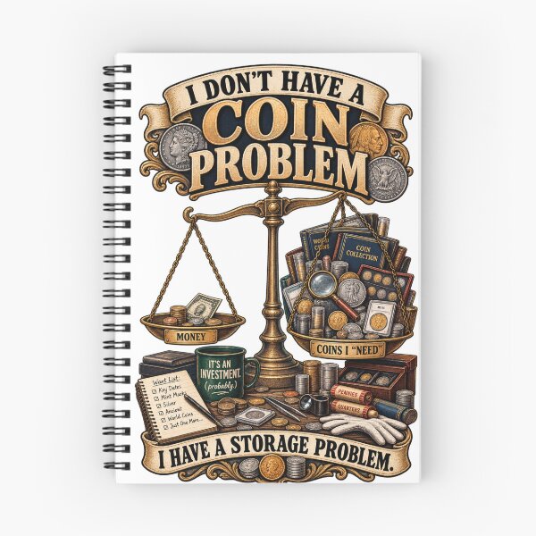 Item preview, I Don't Have A Coin Problem I Have A Storage Problem Funny Coin Collector designed and sold by Neurospicy Trolls.