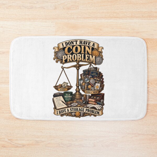 Item preview, I Don't Have A Coin Problem I Have A Storage Problem Funny Coin Collector designed and sold by Neurospicy Trolls.