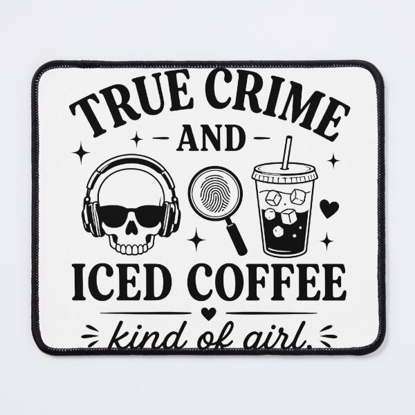 Item preview, True Crime & Iced Coffee – Crime Girl designed and sold by Noventra112.