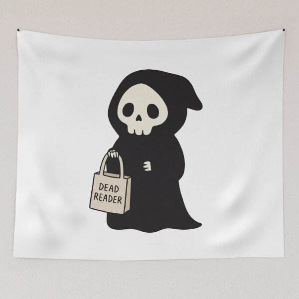 Item preview, Dead Reader | Cute Grim Reaper Book Lover Halloween designed and sold by wingoo22.