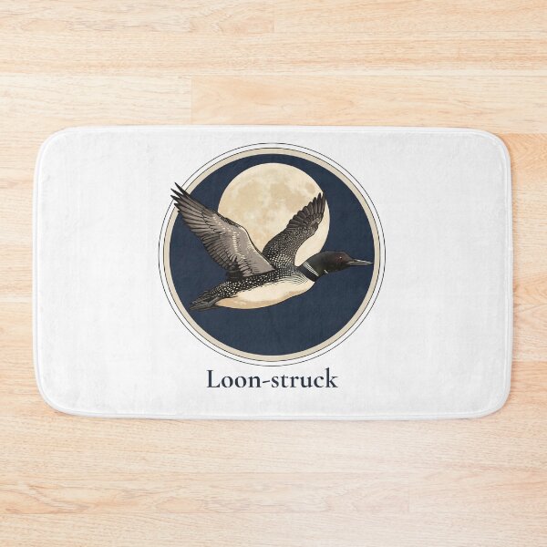 Item preview, Loon-struck Funny Common Loon Moonstruck Pun - Birdwatcher Gift Birdwatching Pun designed and sold by Neurospicy Trolls.
