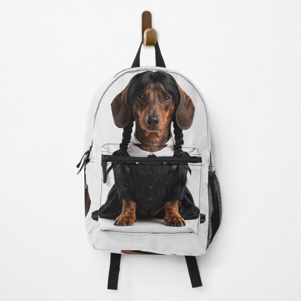 Item preview, Sarcastic Gothic Wednesday Dachshund designed and sold by ProPetStudio.