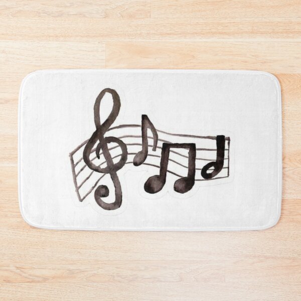 Item preview, Aesthetic Black Ink Musical Notes Sheet Design designed and sold by Mceciliart.