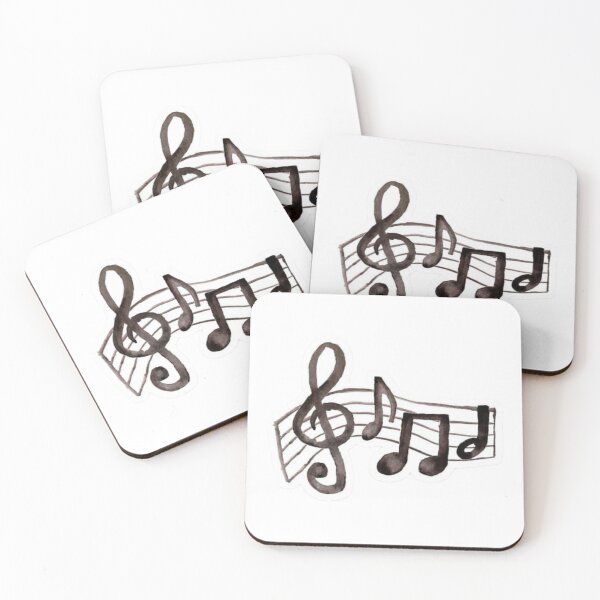Item preview, Aesthetic Black Ink Musical Notes Sheet Design designed and sold by Mceciliart.