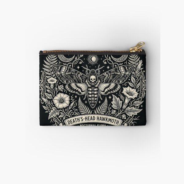 Item preview, Gothic Deaths Head Moth Linocut designed and sold by sofiz.