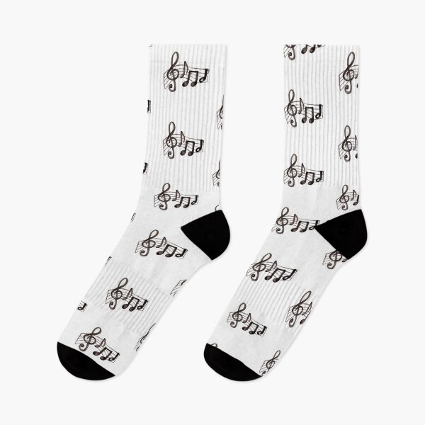 Item preview, Aesthetic Black Ink Musical Notes Sheet Design designed and sold by Mceciliart.