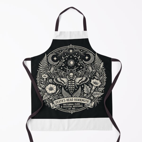 Item preview, Gothic Deaths Head Moth Linocut designed and sold by sofiz.