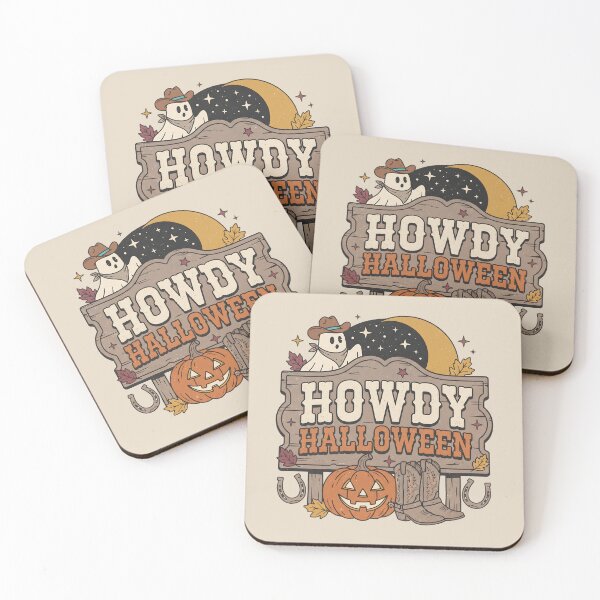 Item preview, Howdy Halloween Western Cute Cowboy Ghost designed and sold by MythicCotton.