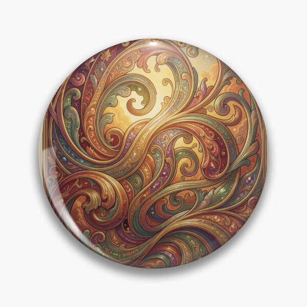 Item preview, Fractal Filigree Swirls Celestial Ornament designed and sold by pinkal.