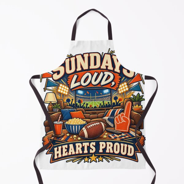 Item preview, Sundays Loud Hearts Proud Football Watch Party Art designed and sold by CheerfulNest.