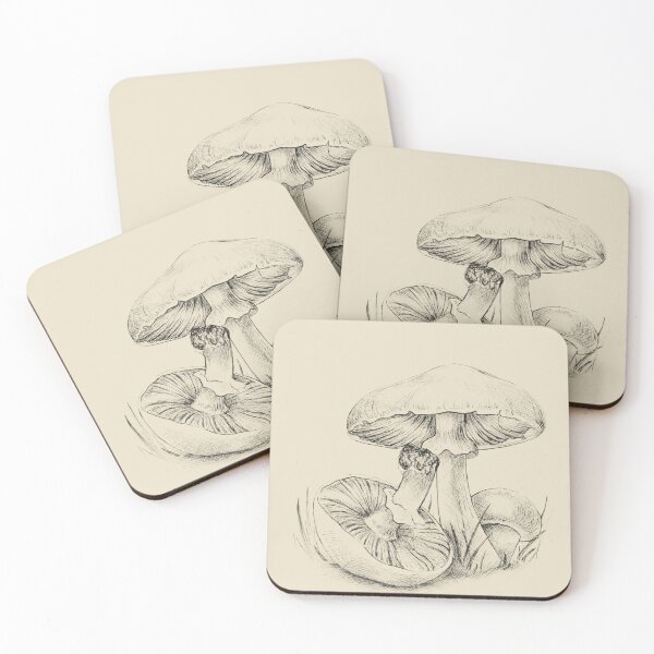Item preview, Woodland Mushroom Illustration — Hand-Drawn Fungi Art, Goblincore Mycology Sketch designed and sold by simh.
