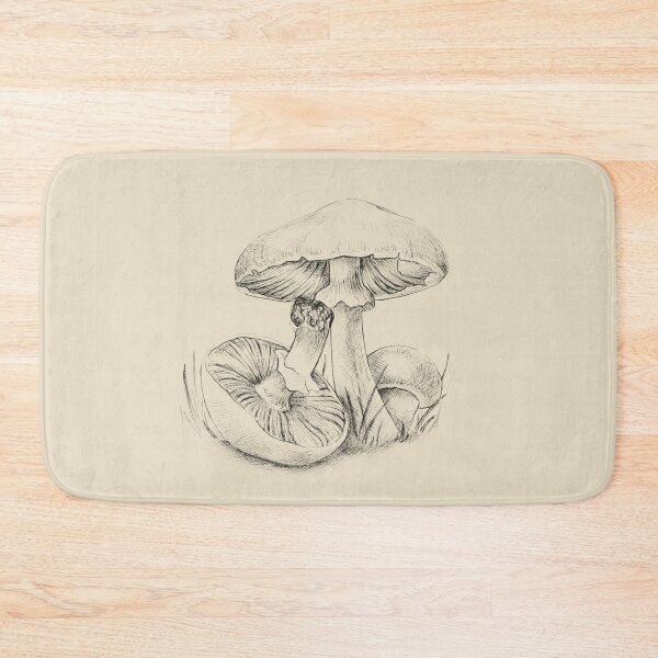 Item preview, Woodland Mushroom Illustration — Hand-Drawn Fungi Art, Goblincore Mycology Sketch designed and sold by simh.