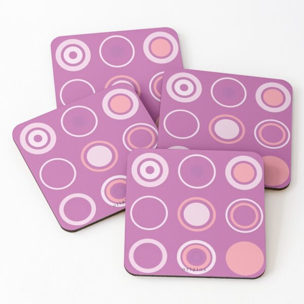 Item preview, Pink & Mauve Geometric Circles - Pop Art Pattern designed and sold by ORIGINS LINES.