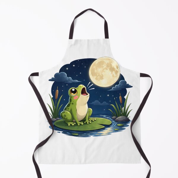 Item preview, Frog Howling At The Moon Funny Gifts For Frog Lovers designed and sold by EdithPrint.