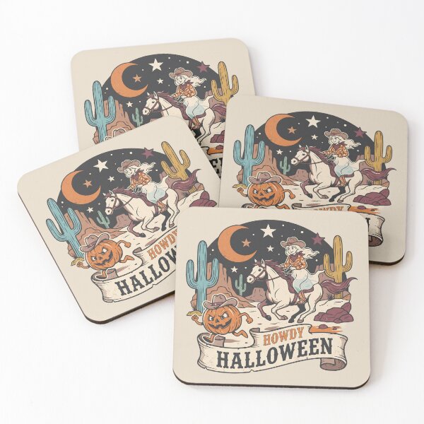 Item preview, Howdy Halloween Western Ghost Cowgirl Pumpkin designed and sold by MythicCotton.